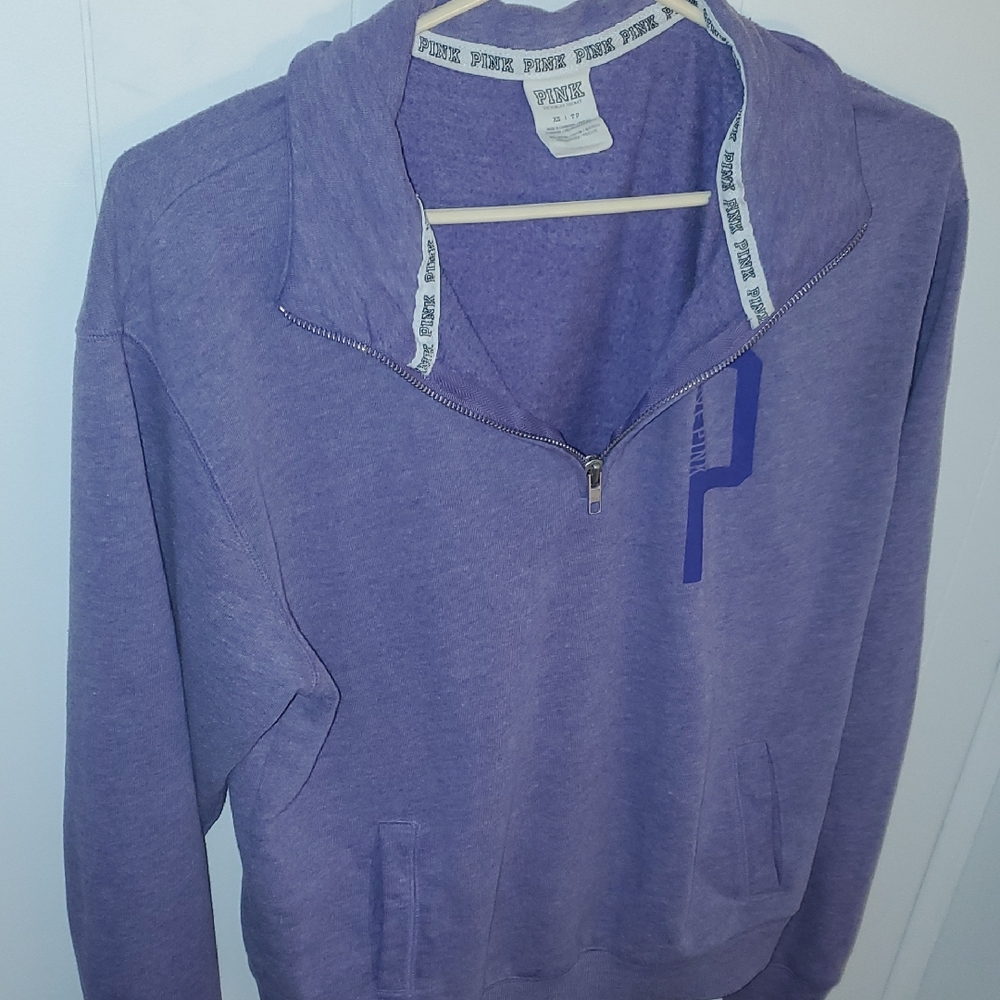 Victoria's Secret Purple Zip-Up Sweater